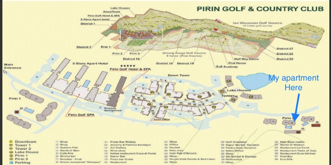 Entire Private Apartment In Pirin Golf & Country Club Bansko Bagian luar foto
